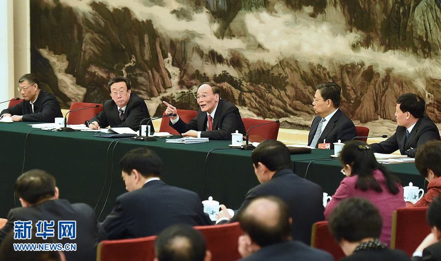 習(xí)近平等分別參加全國人大會議一些代表團審議