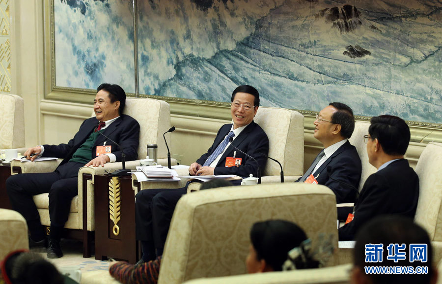 習(xí)近平李克強張德江劉云山王岐山張高麗分別參加審議