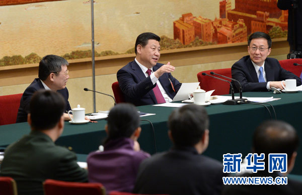 兩會(huì)授權(quán)發(fā)布：習(xí)近平參加上海代表團(tuán)審議