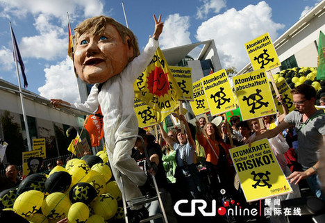 高清組圖：德國柏林上演大規(guī)模反核示威活動