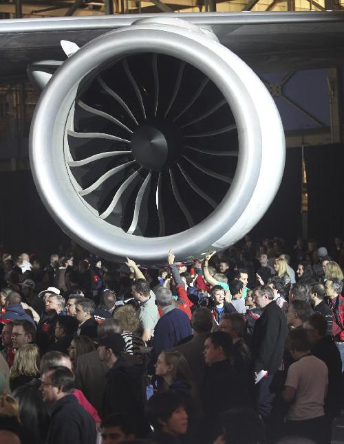 波音公司發(fā)布新型747-8洲際客機飛機