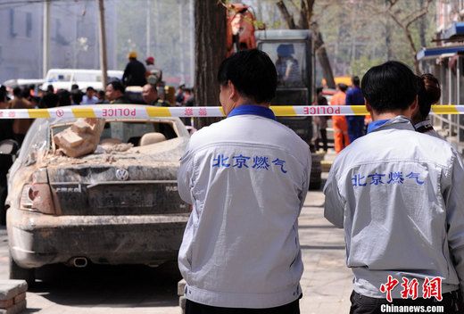 北京朝陽(yáng)區(qū)發(fā)生燃?xì)獗际鹿?已致6死1傷（圖）