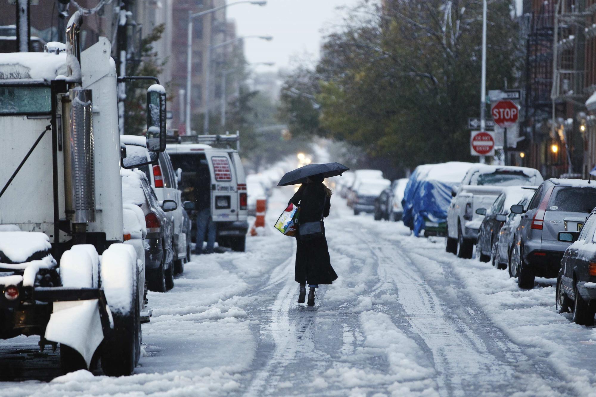 美國(guó)東部迎來(lái)罕見早雪 3人死亡逾200萬(wàn)用戶斷電