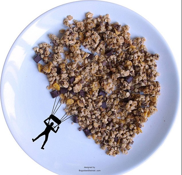 圖：享受美食時(shí)盡情釋放創(chuàng)作靈感 餐盤上的無限創(chuàng)意