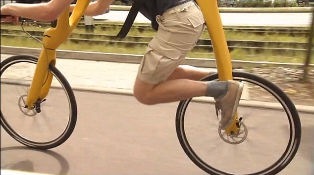 德國新概念自行車顛覆傳統(tǒng) 無踏板車座、需跑步驅(qū)動