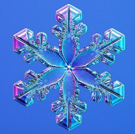 怎一個美字了得！美國科學家?guī)闶フQ看雪花(圖)