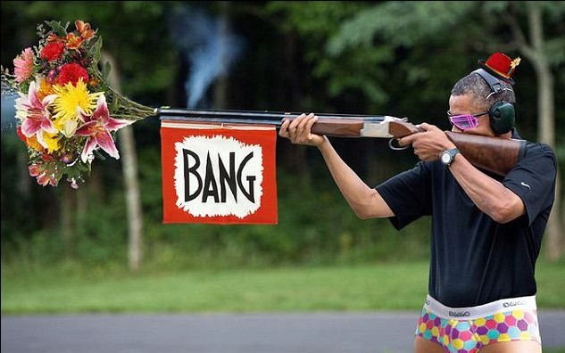 美步槍協(xié)會對射擊照片不買賬 奧巴馬接女議員“戰(zhàn)書”
