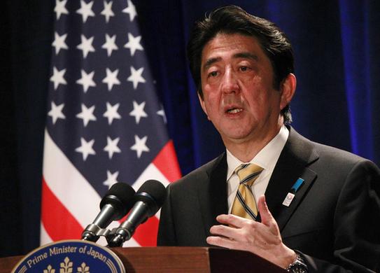 安倍首晤?yuàn)W巴馬 聲稱將繼續(xù)冷靜處理釣魚(yú)島問(wèn)題