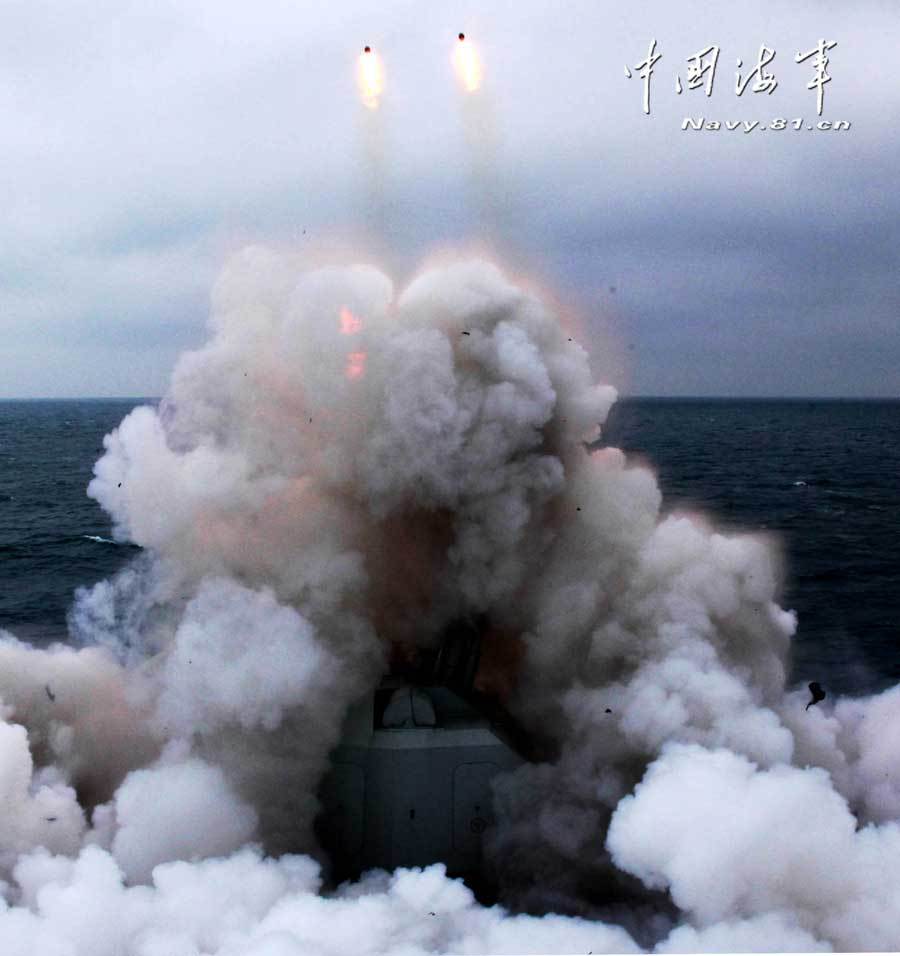 中國海軍特混編隊在東海訓練?？兆鲬?zhàn)