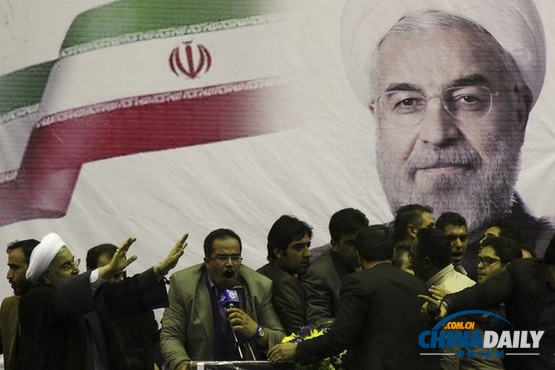 伊朗強(qiáng)硬保守派總統(tǒng)候選人舉行最后一場(chǎng)競(jìng)選集會(huì)