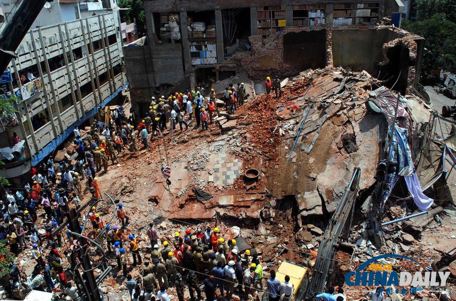 印度南部一旅館倒塌至少6人死亡11人受傷（組圖）