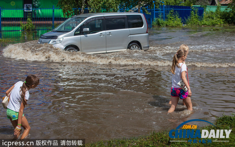 俄羅斯阿穆爾河水位上漲 城市進入緊急狀態(tài)（高清組圖）