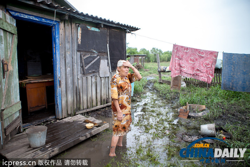 俄羅斯阿穆爾河水位上漲 城市進入緊急狀態(tài)（高清組圖）