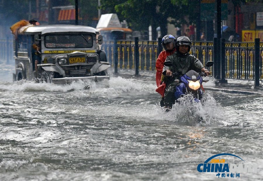 菲律賓暴雨成災(zāi) 已致2人死亡多人失蹤（組圖）