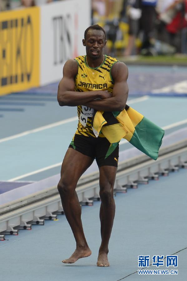 田徑世錦賽：牙買加隊力拼美國 獲男子4X100米接力冠軍