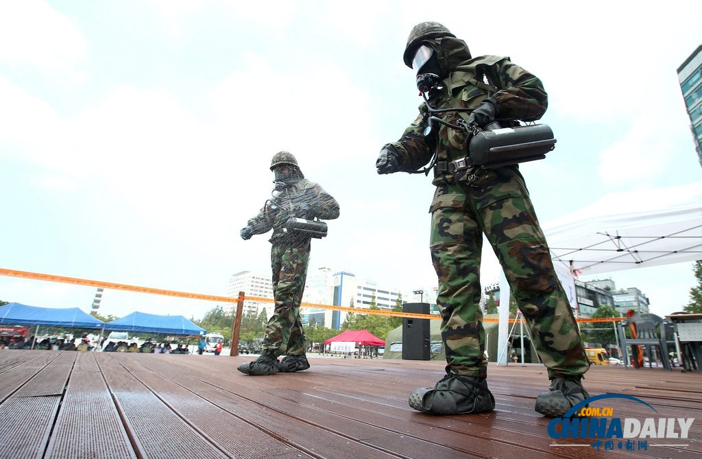 韓美8萬(wàn)官兵參加“乙支自由衛(wèi)士”聯(lián)合軍演（組圖）