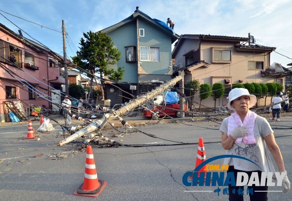 日本東部遭龍卷風襲擊 造成27人受傷(組圖)