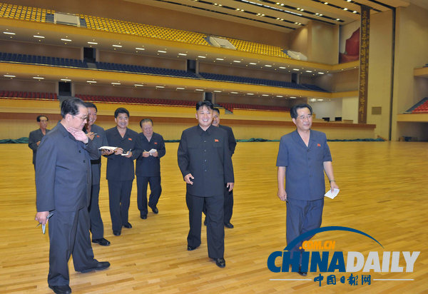 金正恩視察平壤體育館 稱可舉辦任何國(guó)際賽事（組圖）