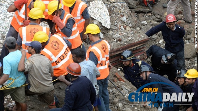 孟買塌樓事故致至少13人死26人傷 恐有40人受困