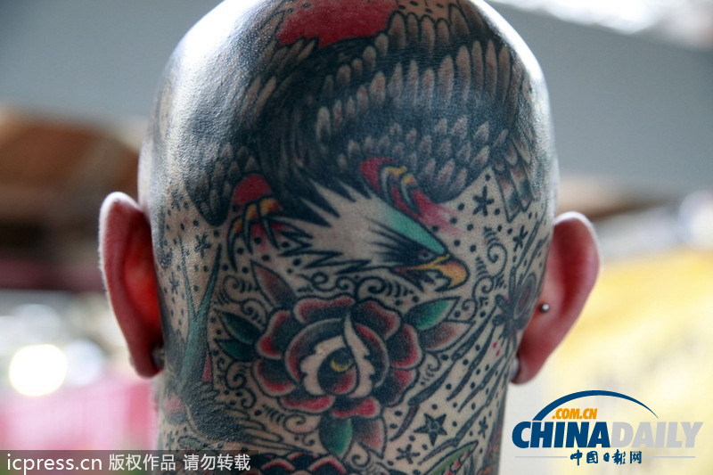 英國(guó)舉辦國(guó)際紋身大會(huì) 另類藝術(shù)令人瞠目