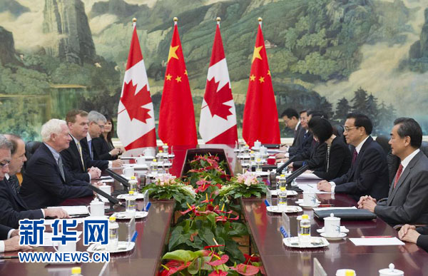 李克強(qiáng)會(huì)見(jiàn)加拿大總督約翰斯頓時(shí)強(qiáng)調(diào) 為深化中加互利合作創(chuàng)造良好條件