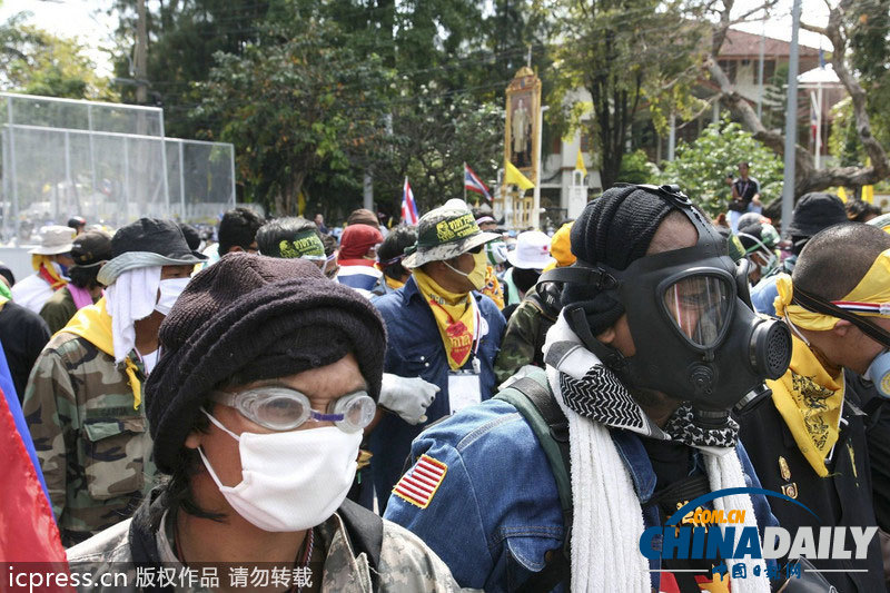 泰國反政府示威持續(xù) 抗議現(xiàn)場(chǎng)面面觀（組圖）