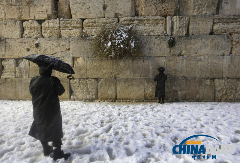 耶路撒冷遇罕見暴風雪 克里仍有望會見內(nèi)塔尼亞胡
