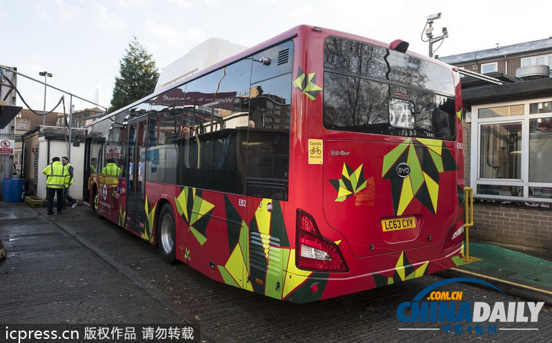 倫敦公交系統(tǒng)首度配置純電動車 系中國比亞迪制造