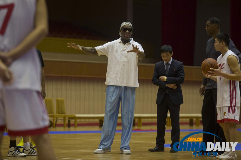 前NBA明星隊朝鮮籃球場練習(xí) 備戰(zhàn)友誼賽為金正恩慶生