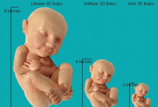 3D打印帶你見未出生胎兒！體位表情皮膚性別皆可見