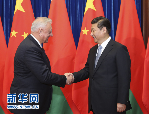 習(xí)近平會見白俄羅斯總理米亞斯尼科維奇
