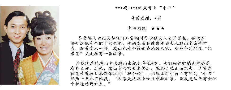 姐弟鴛鴦何其多！盤點國際政壇中的“大小戀”