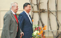 Leaders plant 'tree of friendship'