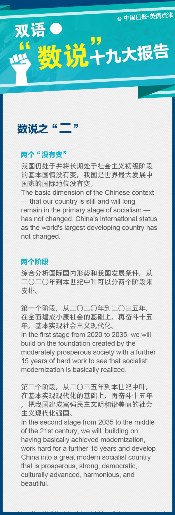 劃重點！十九大報告里面的這些數字要記牢