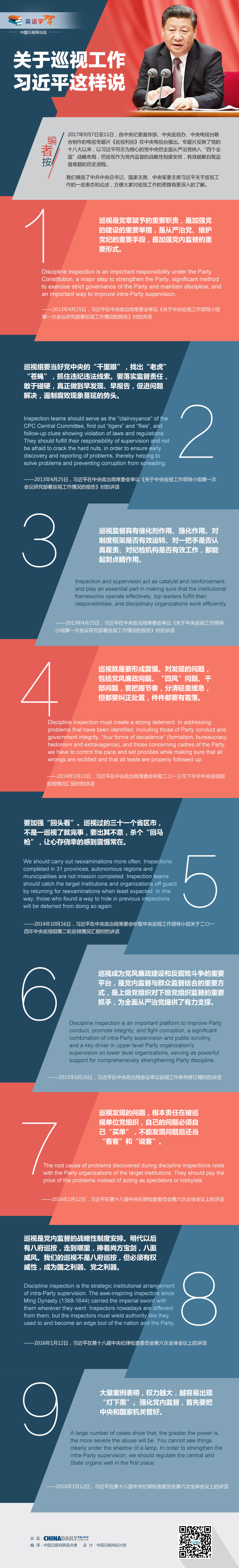 關(guān)于巡視工作，習(xí)近平這樣說