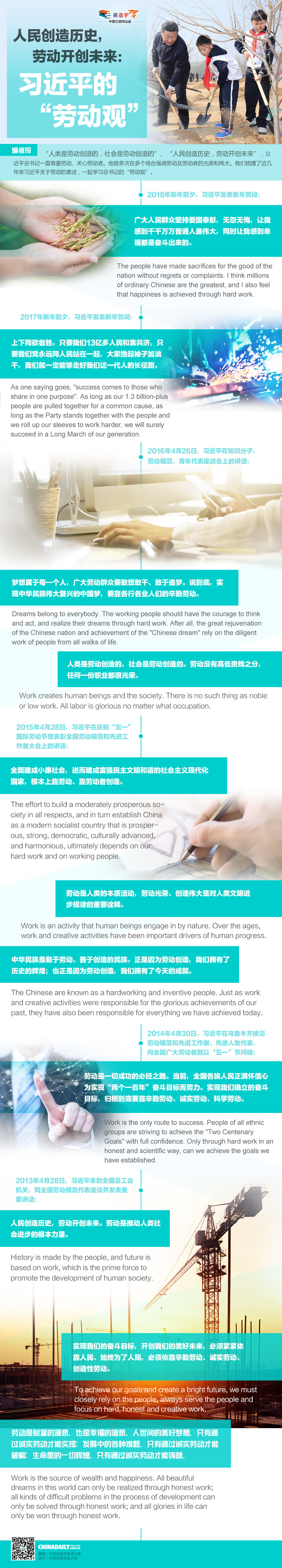 人民創(chuàng)造歷史，勞動(dòng)開(kāi)創(chuàng)未來(lái)：習(xí)近平的“勞動(dòng)觀”