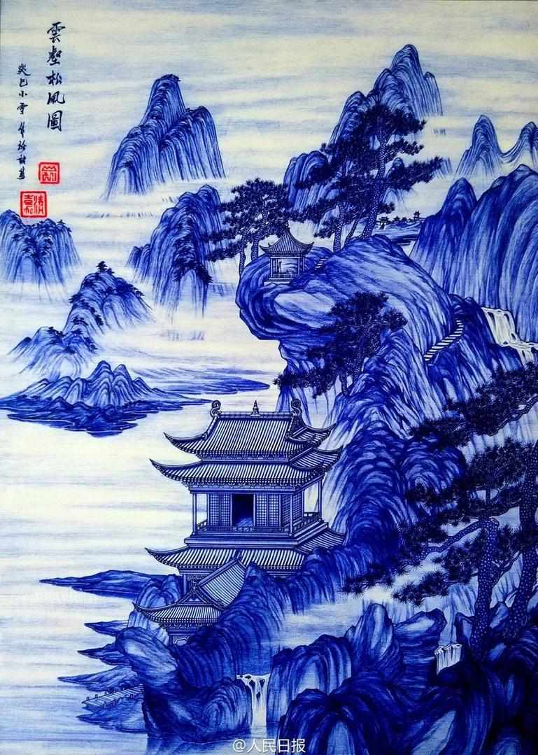 有才任性的的圓珠筆畫(huà)作
