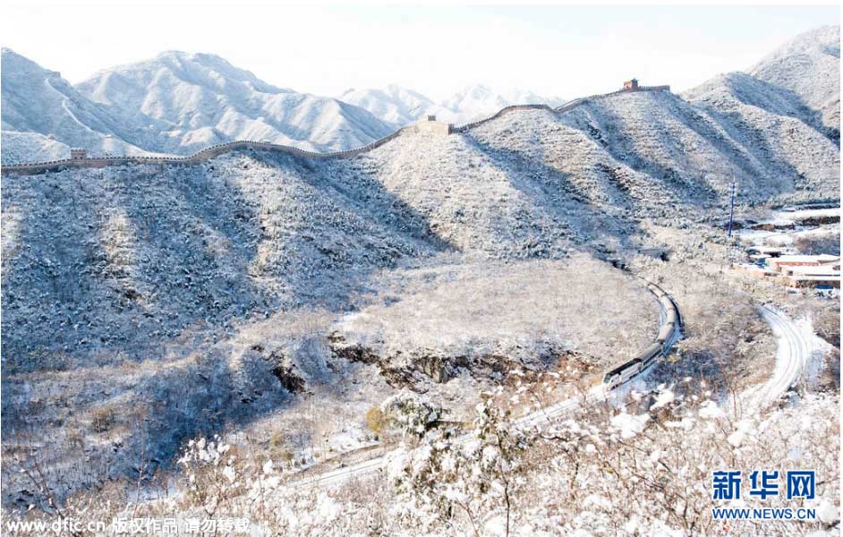 雪后居庸關(guān)長城美景（組圖）