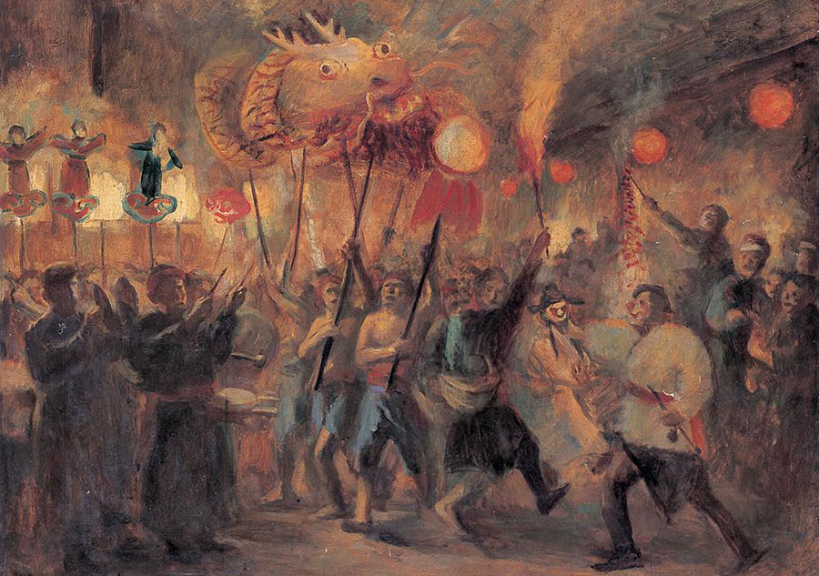 中國(guó)畫家筆下的元宵節(jié)（組圖）