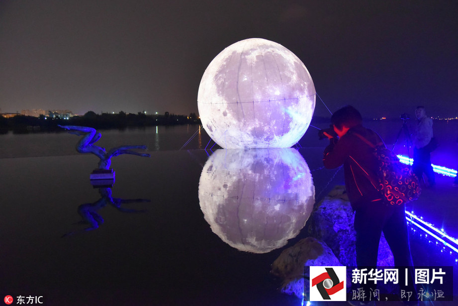 中秋佳節(jié)將至 各地“人造月亮”景觀(guān)大PK（組圖）