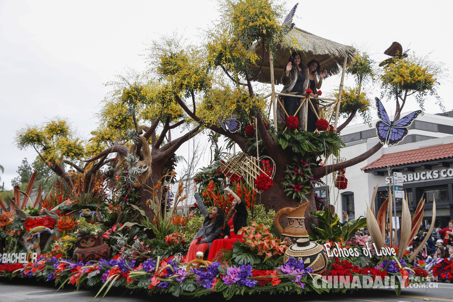 “孫悟空”、“小王子”花車亮相美國玫瑰花車大游行（組圖）