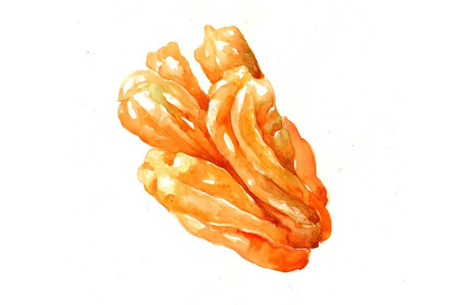 讓人垂涎欲滴的中國(guó)早餐美食彩繪（組圖）