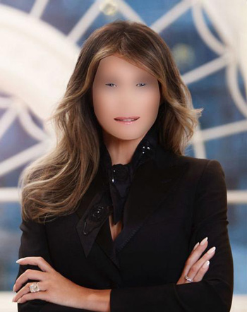 梅蘭妮·特朗普白宮肖像照惹爭議 誰是最美美國第一夫人？