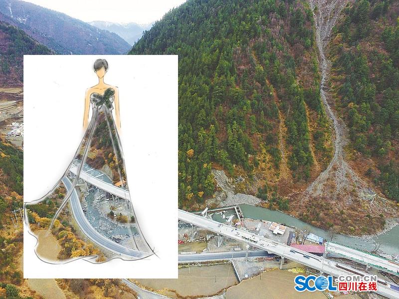 把高速公路做成衣服穿上身 美不美？（組圖）
