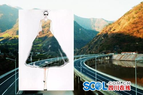 把高速公路做成衣服穿上身 美不美？（組圖）