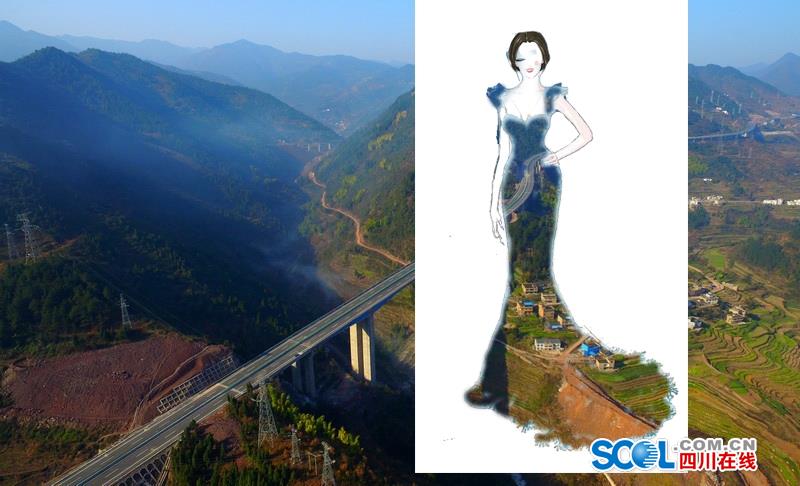 把高速公路做成衣服穿上身 美不美？（組圖）
