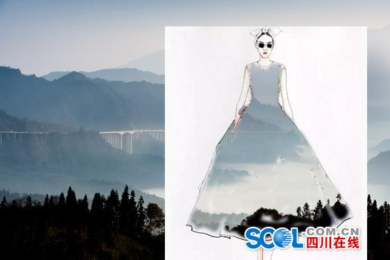 把高速公路做成衣服穿上身 美不美？（組圖）