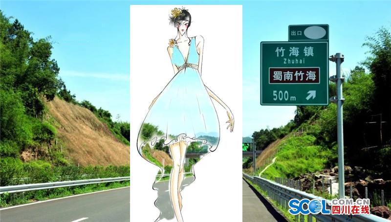 把高速公路做成衣服穿上身 美不美？（組圖）