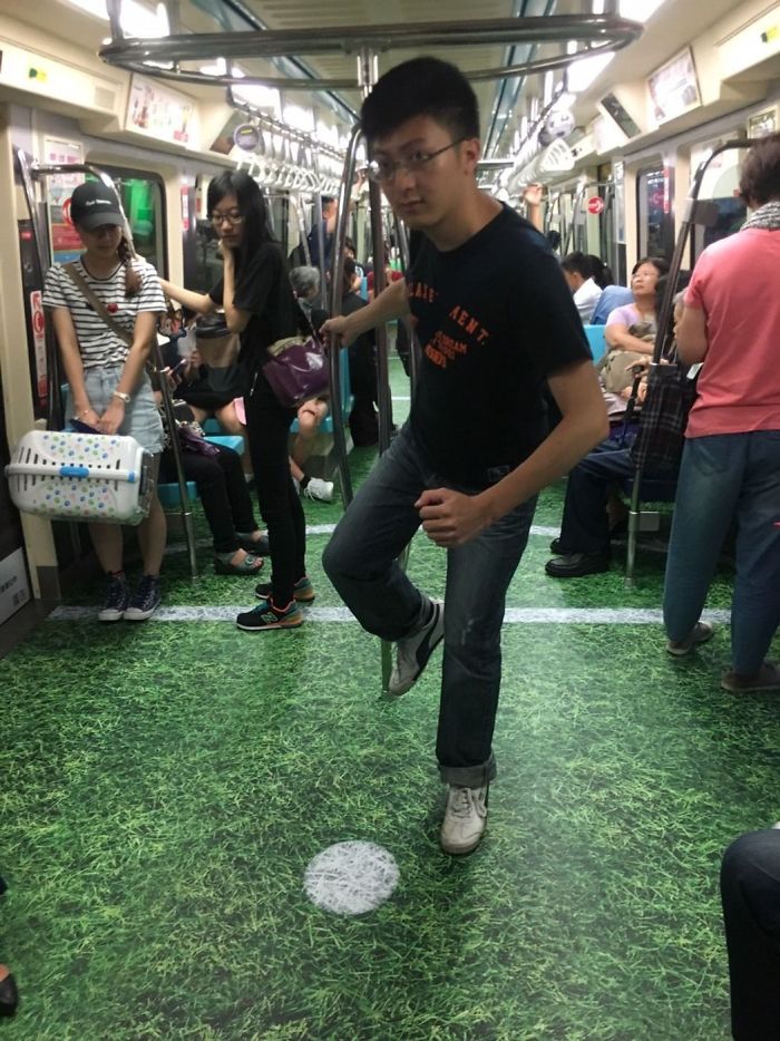 營(yíng)造大運(yùn)會(huì)氣氛 臺(tái)北將地鐵變身為3D體育館（組圖）