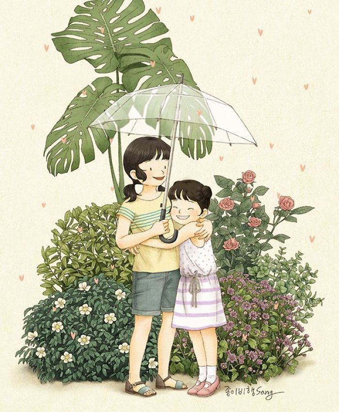 有親姐妹是什么感覺(jué)？讓插畫(huà)師來(lái)告訴你（組圖）